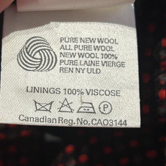 Vintage Jaeger Red Wool Cropped Blazer Tweed Sz 12 80s Corpcore Structured 90s - Picture 5 of 7